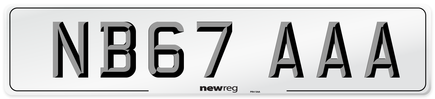 NB67 AAA Number Plate from New Reg